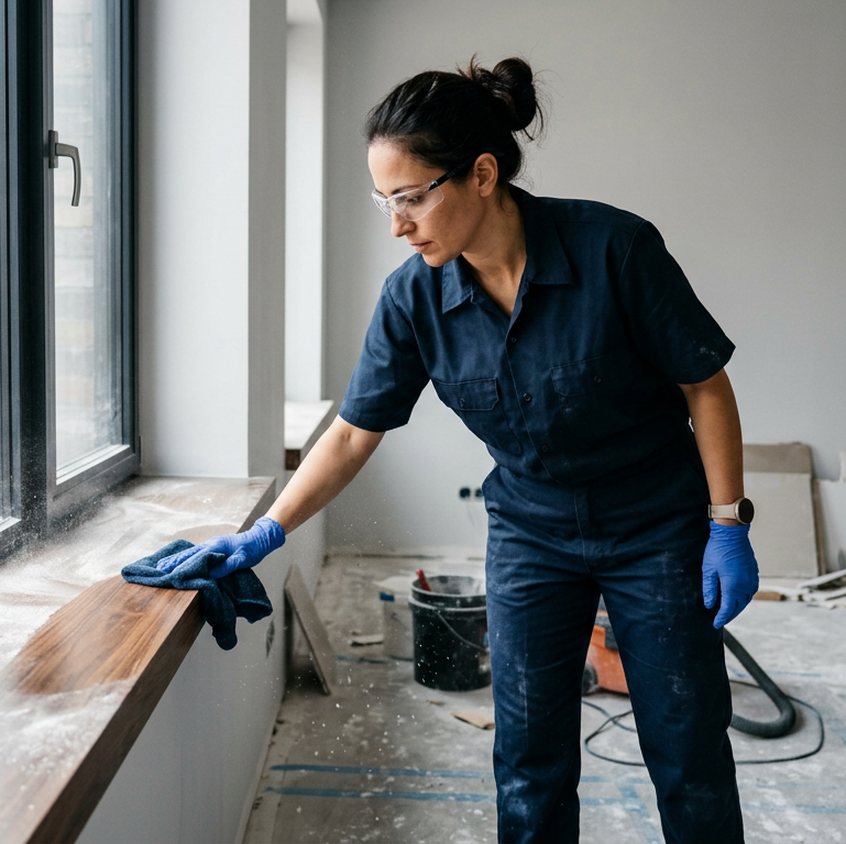 Professionelle Baustellenreinigung und Endreinigung nach Renovierung in Bonn.