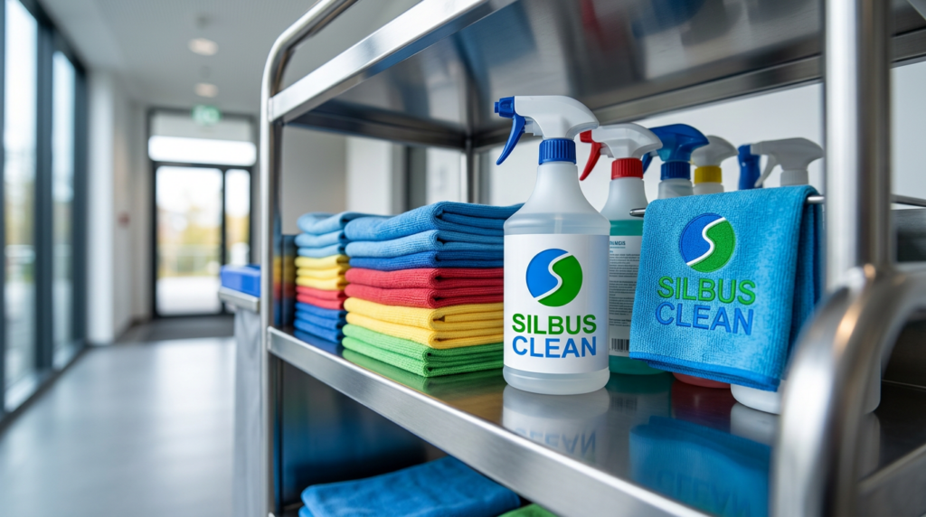 Hygienisch reine Sanitäranlagen in Bonn: Ein Blick in ein makellos sauberes Badezimmer nach der professionellen Reinigung durch SILBUS CLEAN.